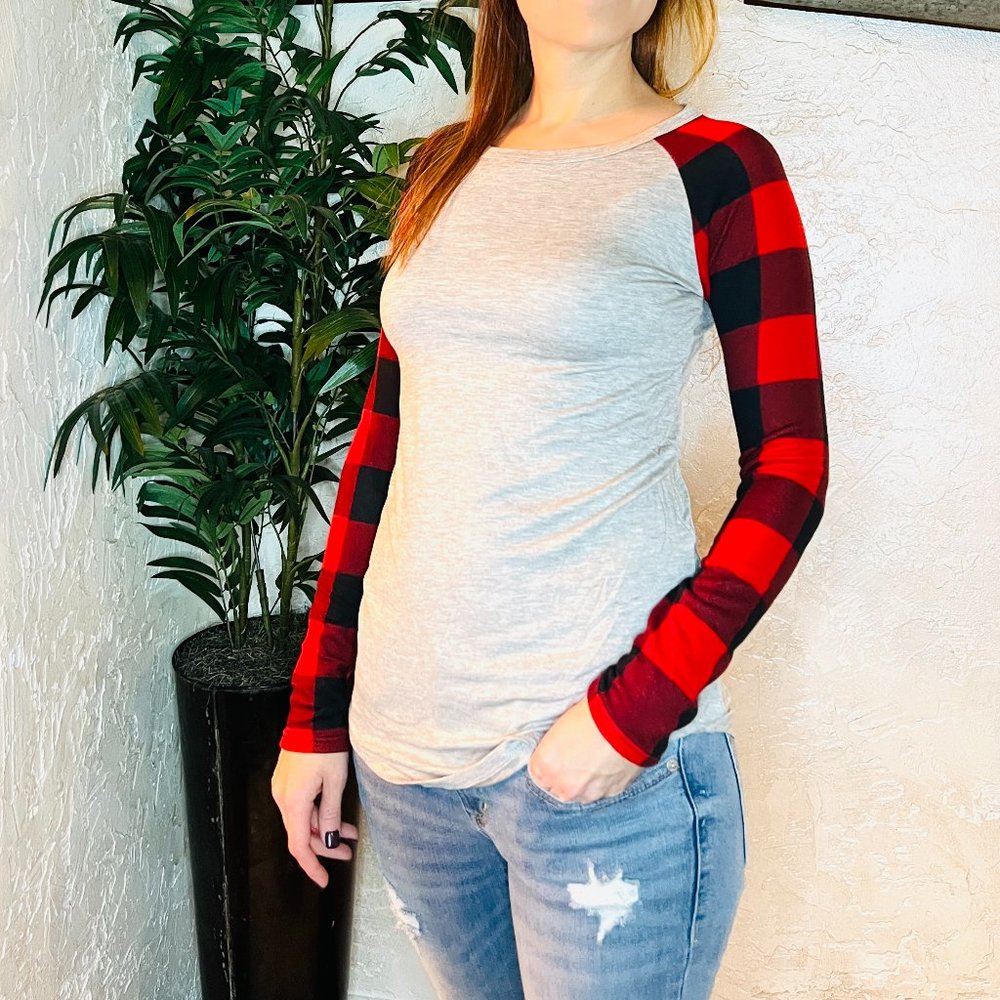 Red/Black Plaid Long Sleeve